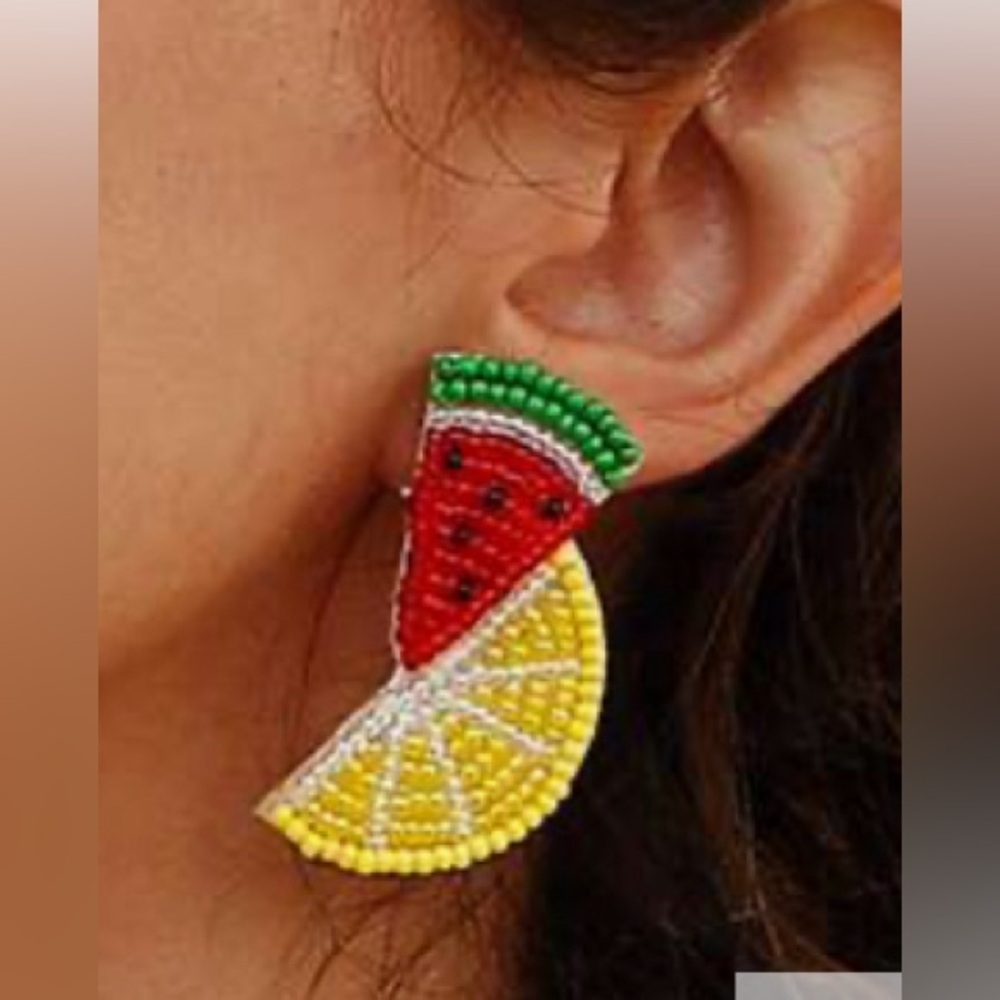 Beaded lemon/watermelon combo